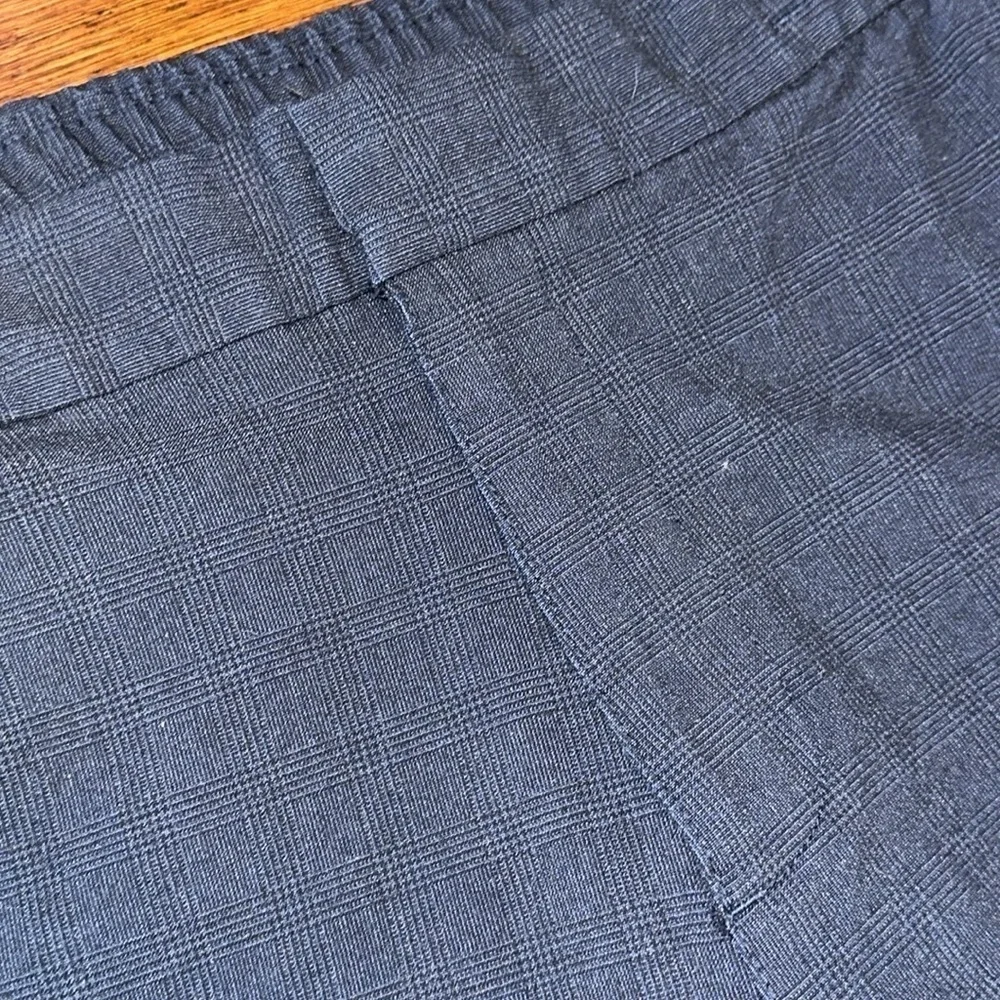 Banana Republic  blue check Mason athletic tapered pant size 36×30